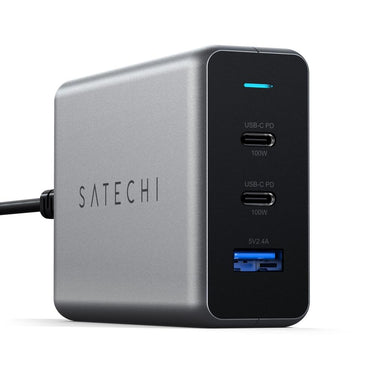 satechi 100w usb-c pd gan compact charger